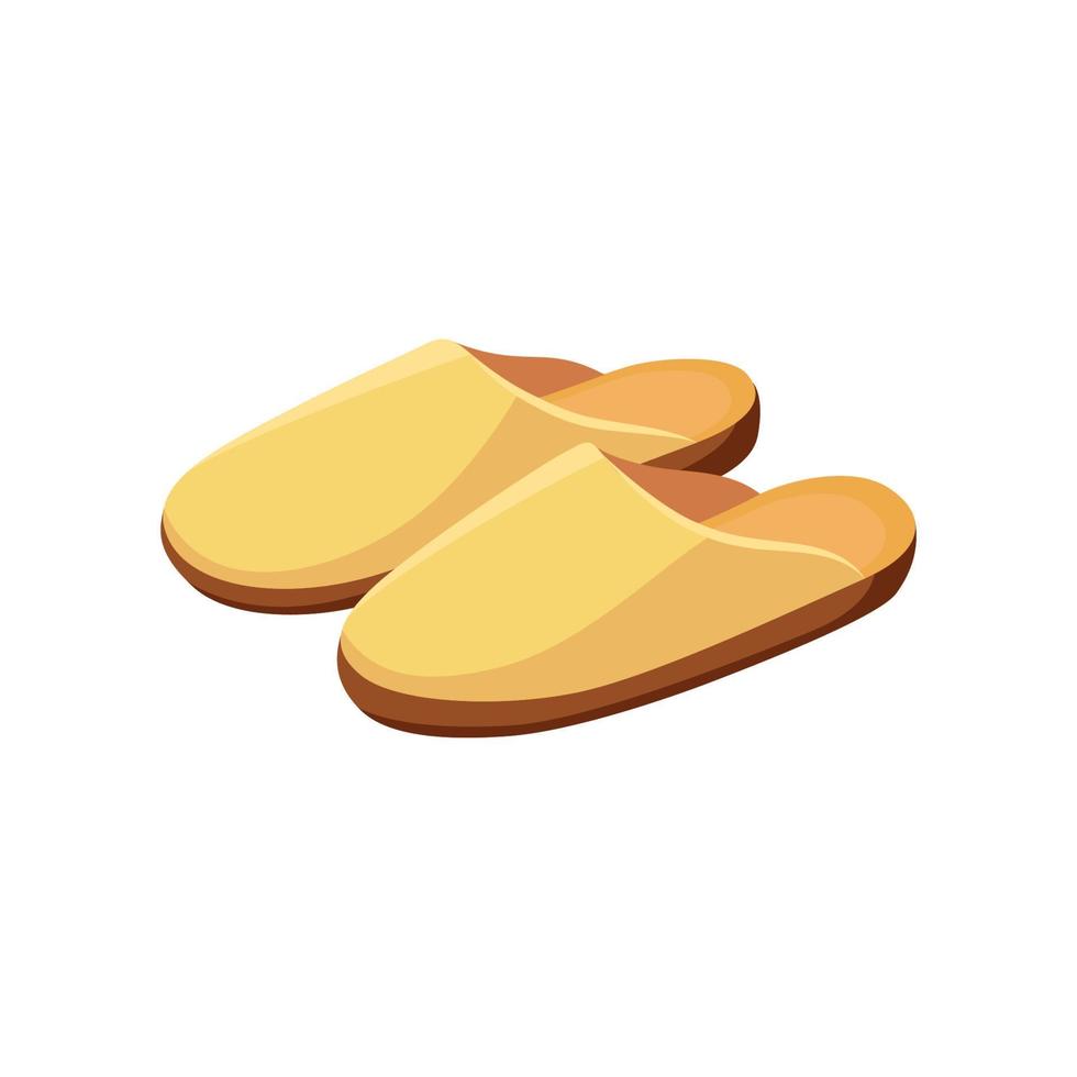 vector illustrator van huis slippers