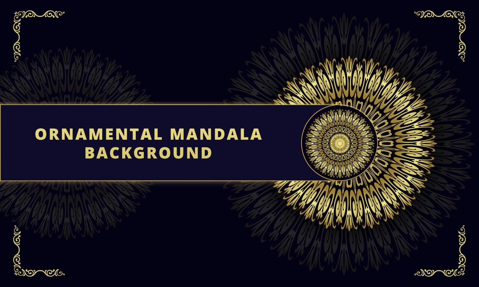 mandala luxe sier- achtergrond ontwerp met goud kleur. elegant uitnodiging bruiloft kaart , nodig uit , backdrop Hoes banier illustratie vector