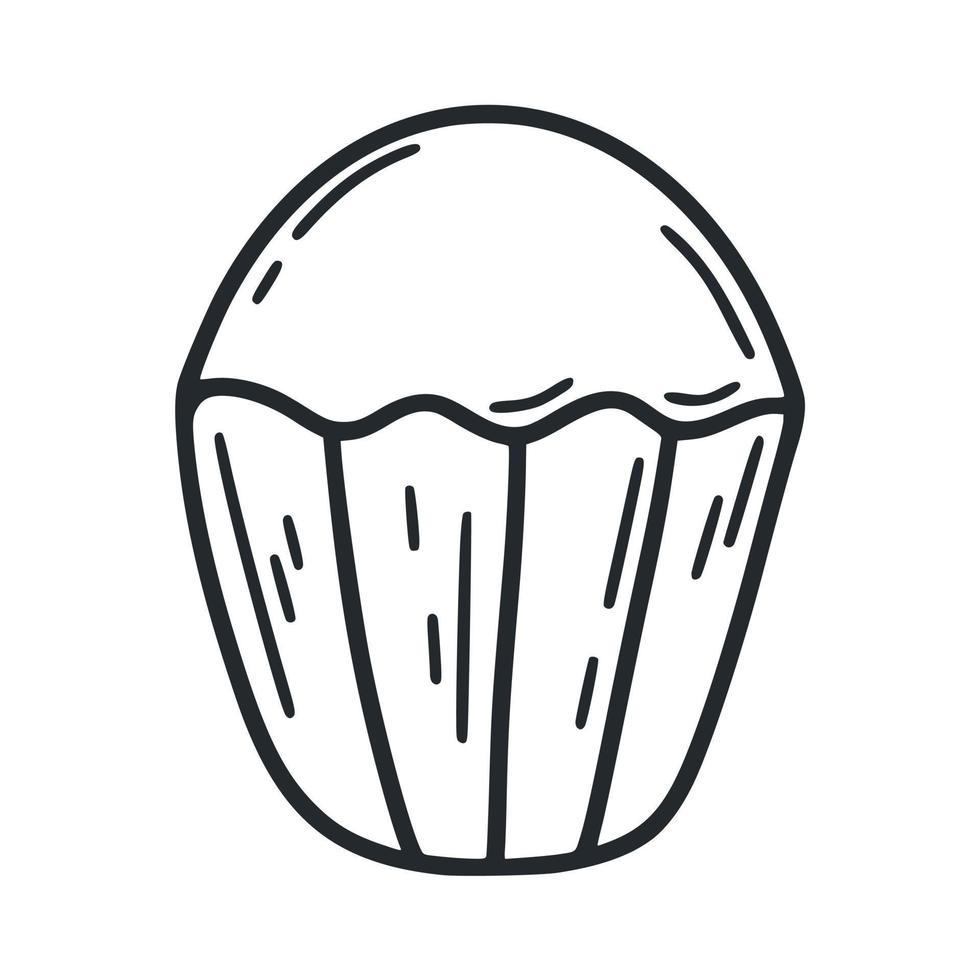 muffin tekening geïsoleerd illustratie vector