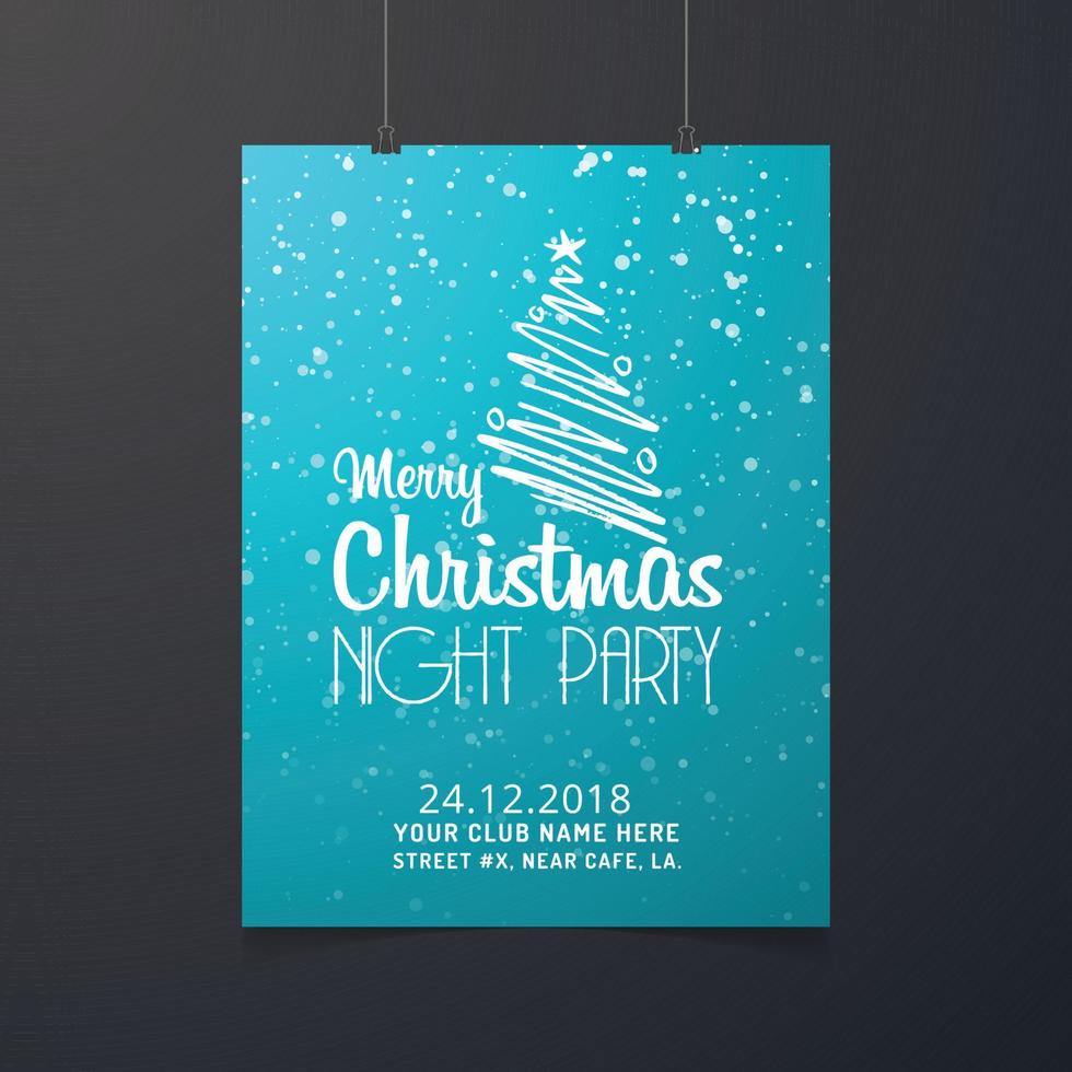 Kerstmis kaart ontwerp met elegant ontwerp en creatief achtergrond vector