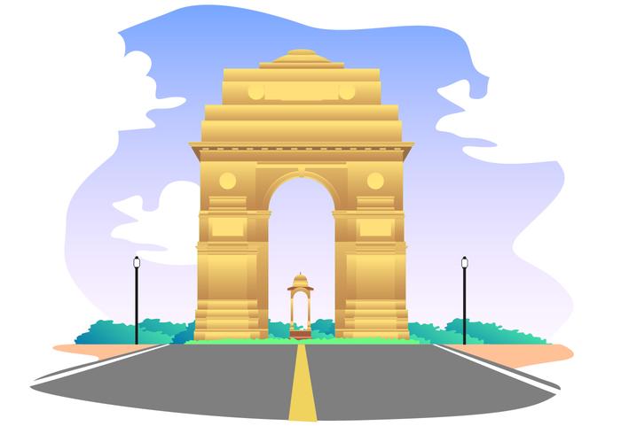 India Gate Gratis Vector