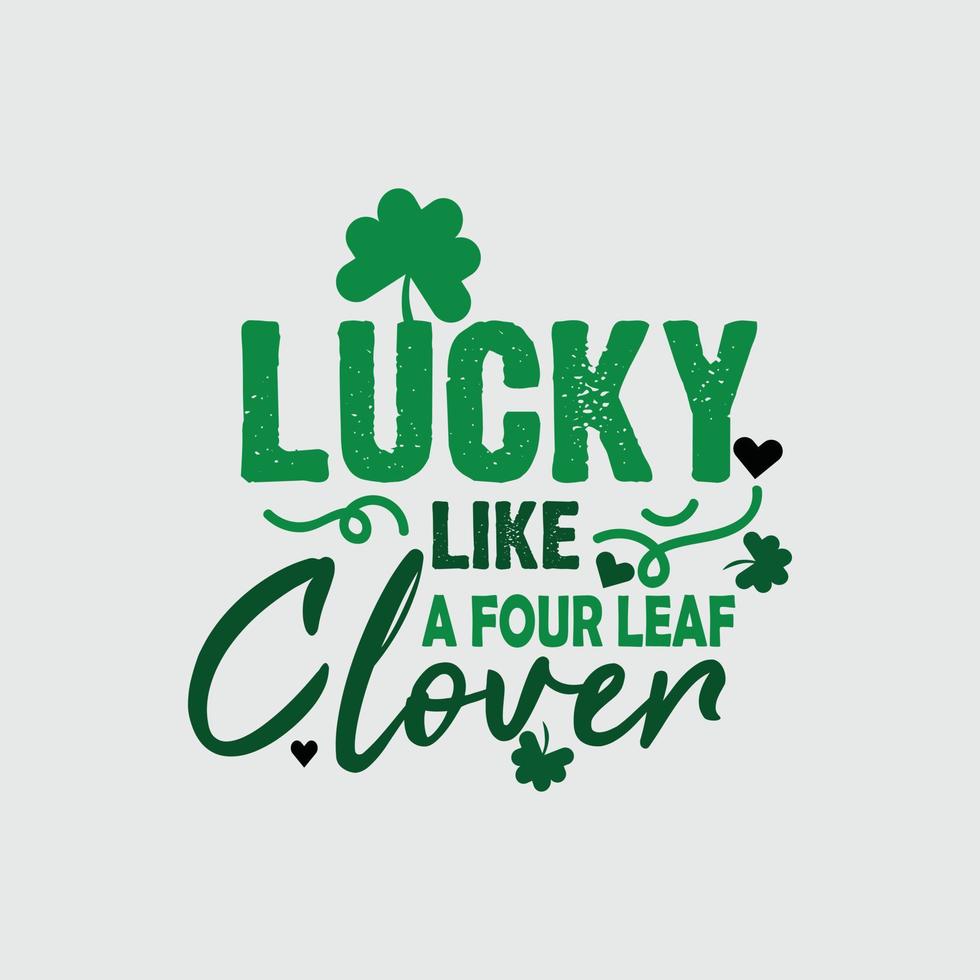 st. Patrick dag citaten en belettering vector t-shirt ontwerp