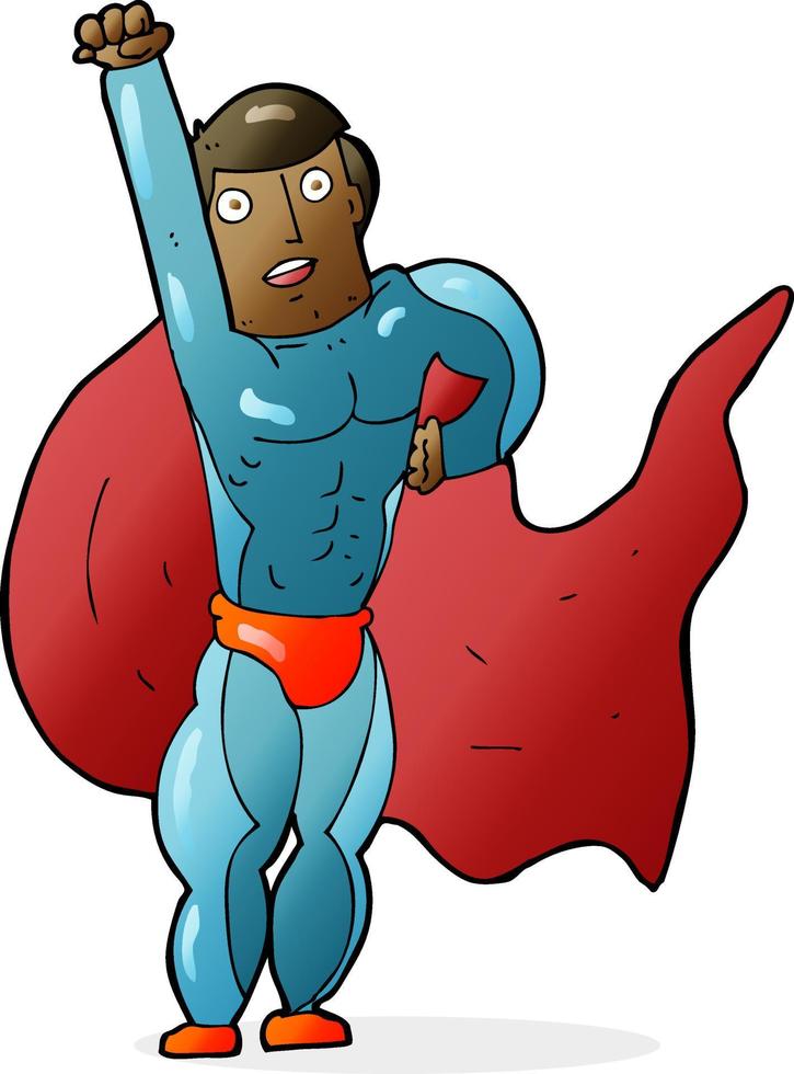 tekening karakter tekenfilm superheld vector