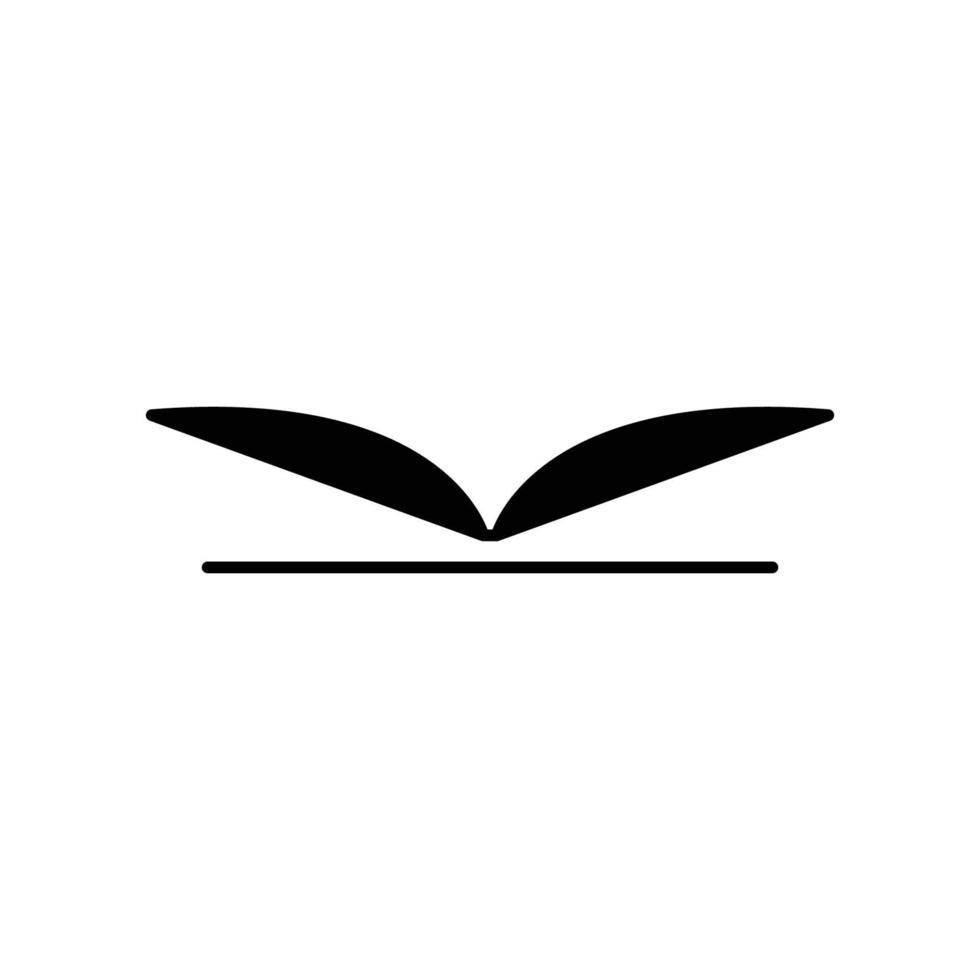 Open boek glyph icoon illustratie. icoon illustratie verwant naar lezen. gemakkelijk vector ontwerp bewerkbare