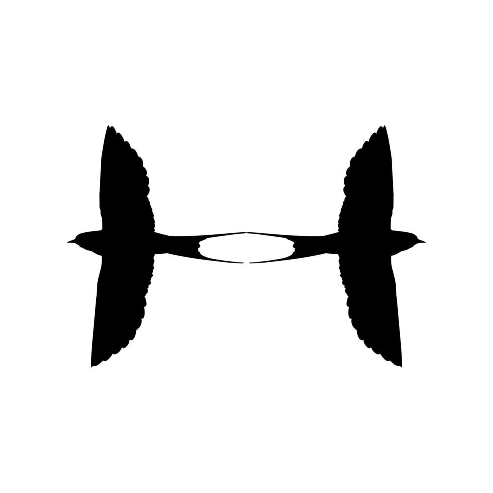paar- van de vliegend slikken vogel silhouet voor logo, pictogram, website. kunst illustratie of grafisch ontwerp element. vector illustratie