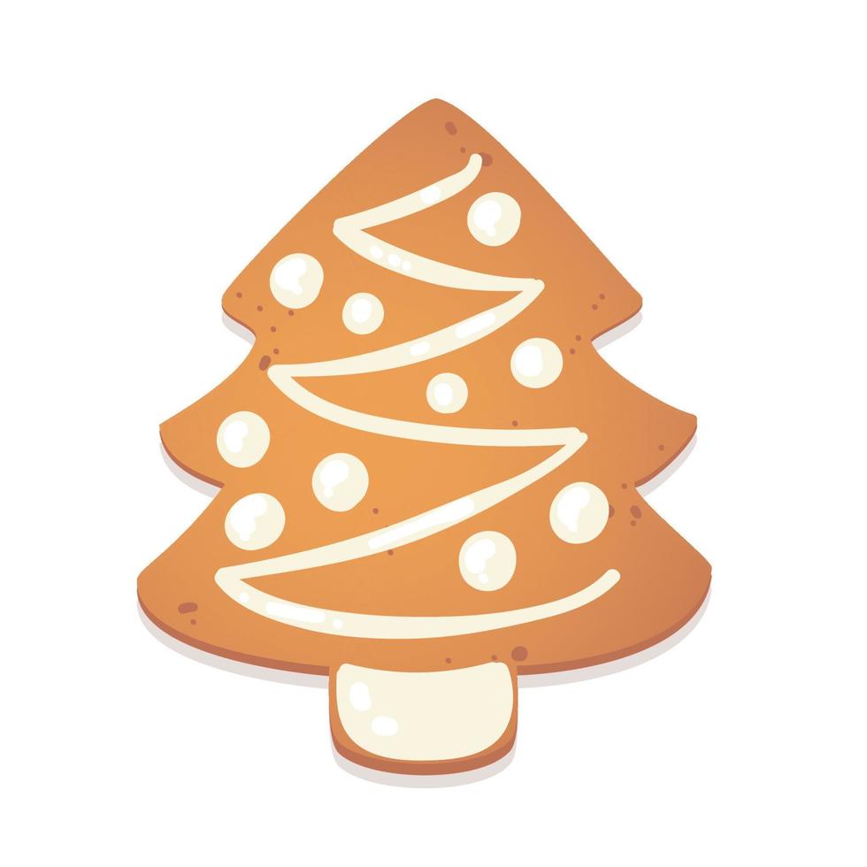 Kerstmis peperkoek cookie.biscuit karakter figuur. vector illustratie voor nieuw jaar ontwerp.