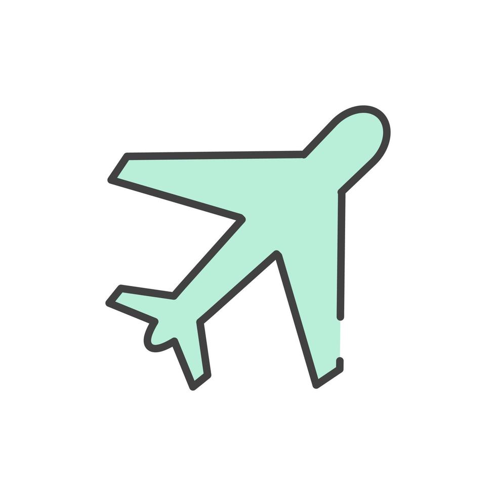 vliegtuig pictogram vectorillustratie vector