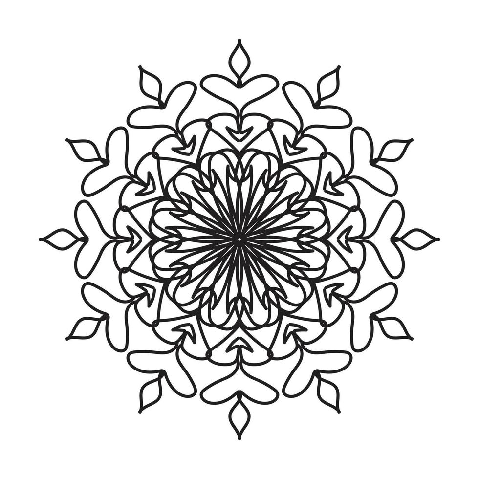 zwart mandala, luxe sier- mandala ontwerp achtergrond, mandala ontwerp, mandala, patroon kleur boek kunst behang ontwerp, tegel patroon, groet kaart, zwart en wit mandala vector