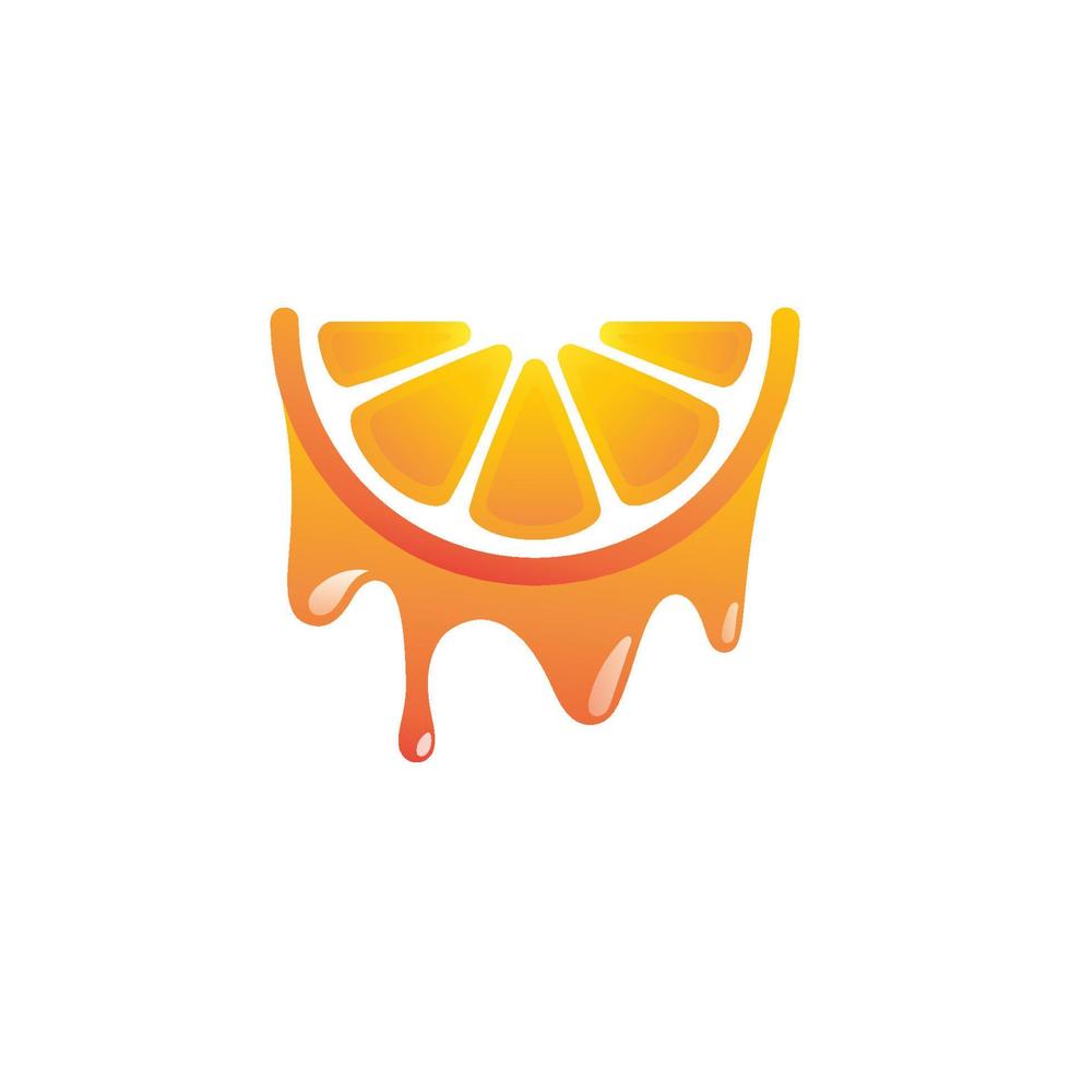 oranje logo ontwerp vector pictogram illustratie