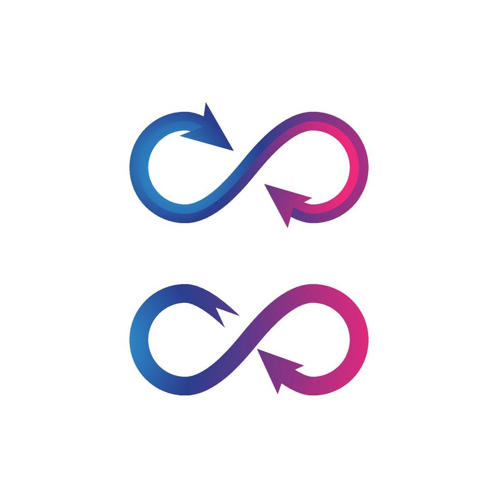 oneindig logo sjabloon vector