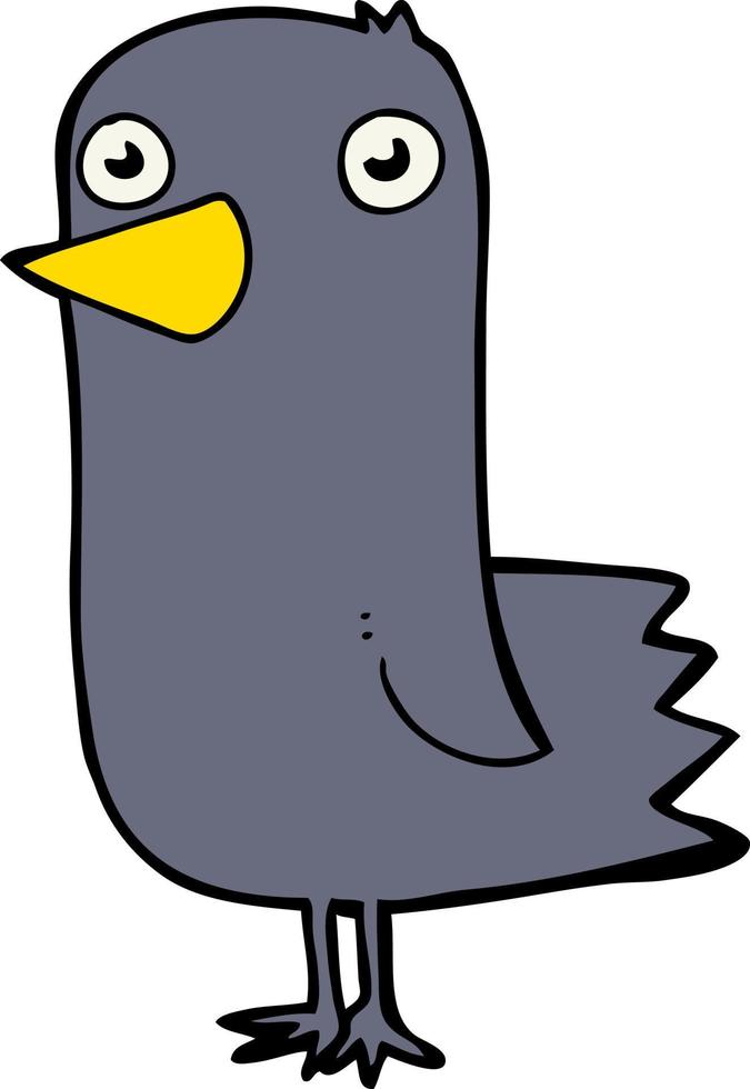 tekening karakter tekenfilm vogel vector