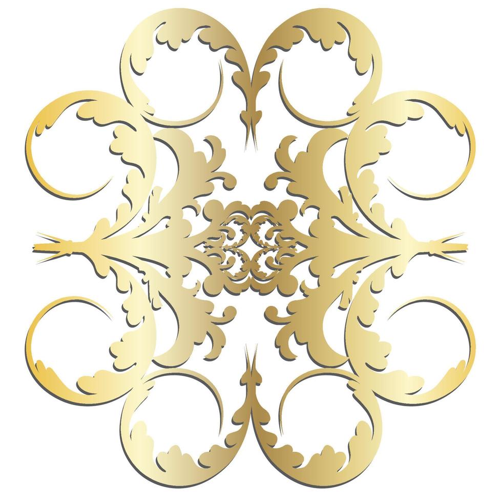 vector damast vintage barokke scroll ornament swirl. Victoriaanse monogram heraldische schild werveling. retro bloemen blad patroon grens gebladerte antieke acanthus kalligrafie gegraveerde tatoeage. naadloos patroon