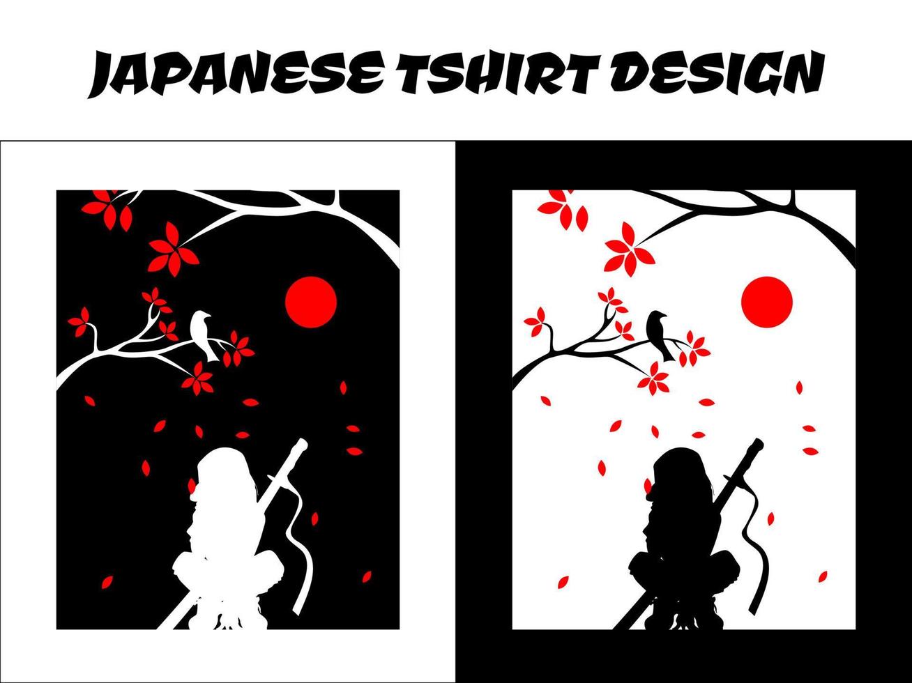 stedelijk vrouw samoerai, silhouet samoerai, Japans t-shirt ontwerp, samurai vector illustratie, silhouet voor een Japans thema, silhouet Japan samurai vector voor ontwerp t overhemd concept