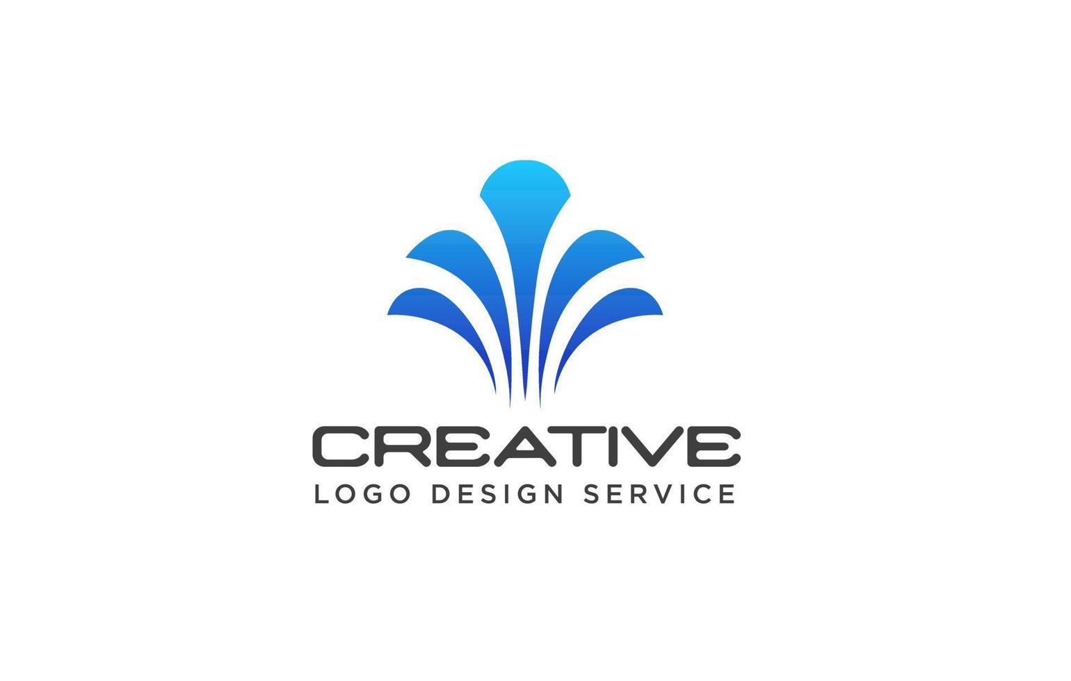 fontein logo of waterval logo vector