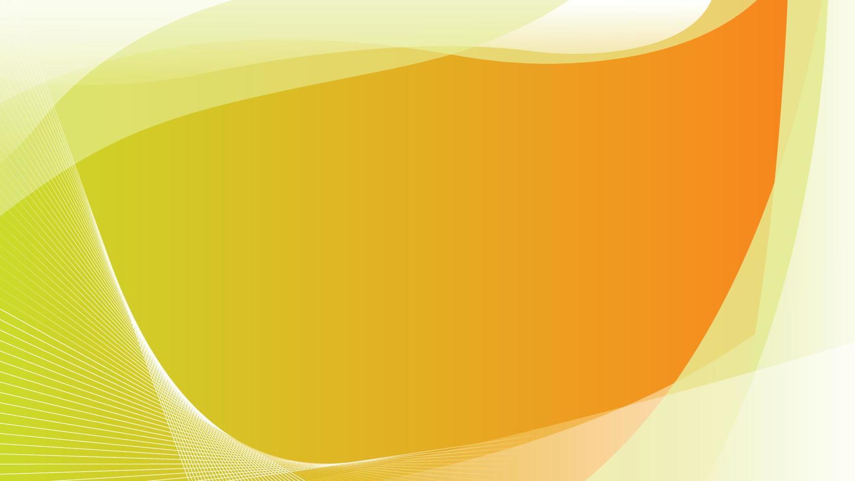 bedrijf presentatie geel kromme Golf abstract modern achtergrond met meetkundig vormen vector
