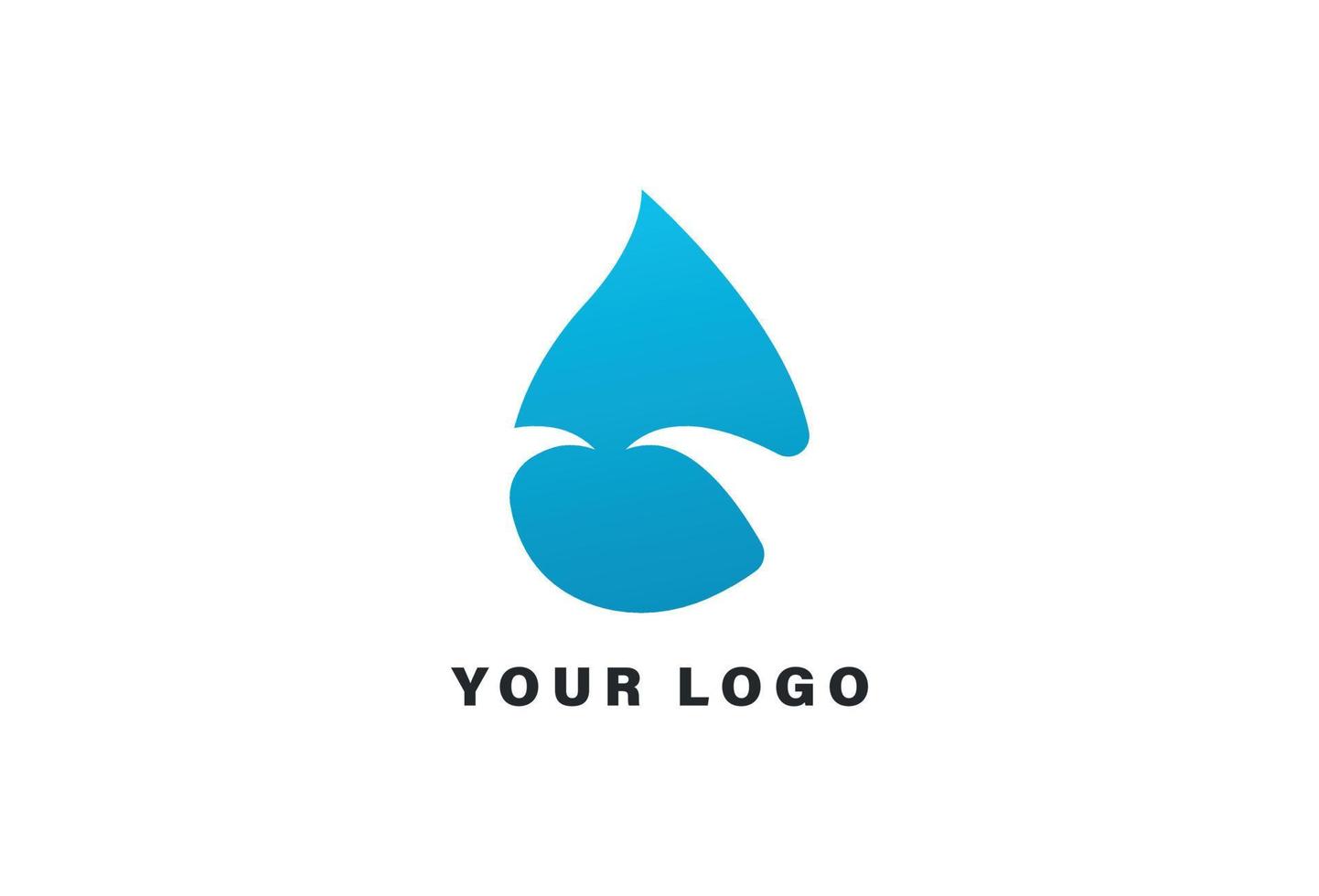 water laten vallen logo ontwerp sjabloon vector