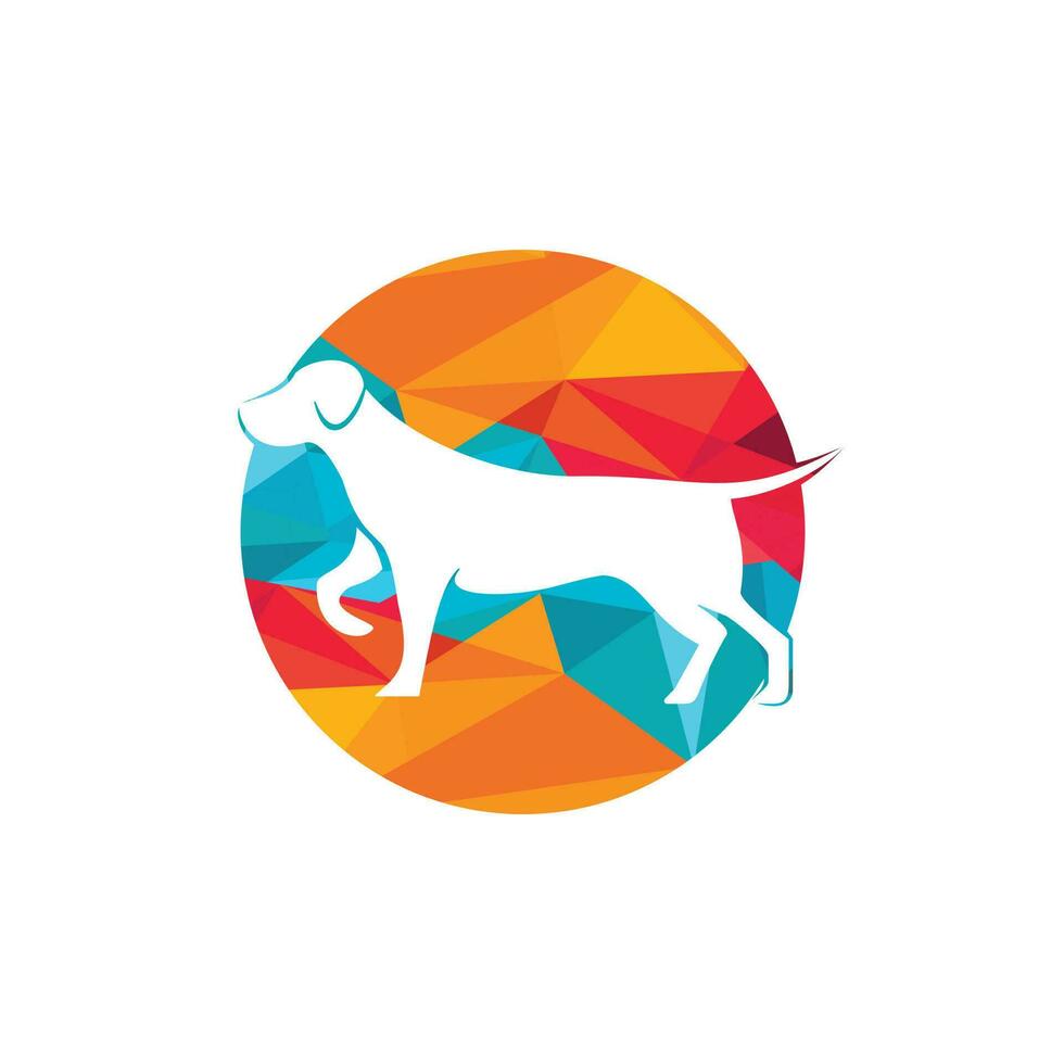 hond icoon logo ontwerp vector illustratie. veterinair vector logo ontwerp sjabloon.