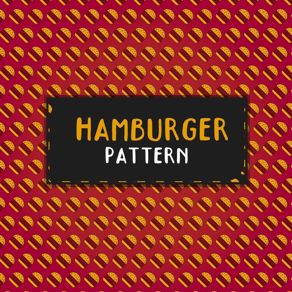 Hamburger Fast food icoon geïsoleerd achtergrond patroon vector