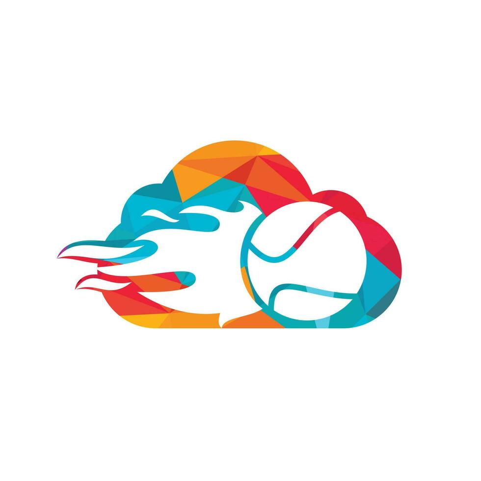tennis wolk vector logo ontwerp. tennis sport- vector logo concept.