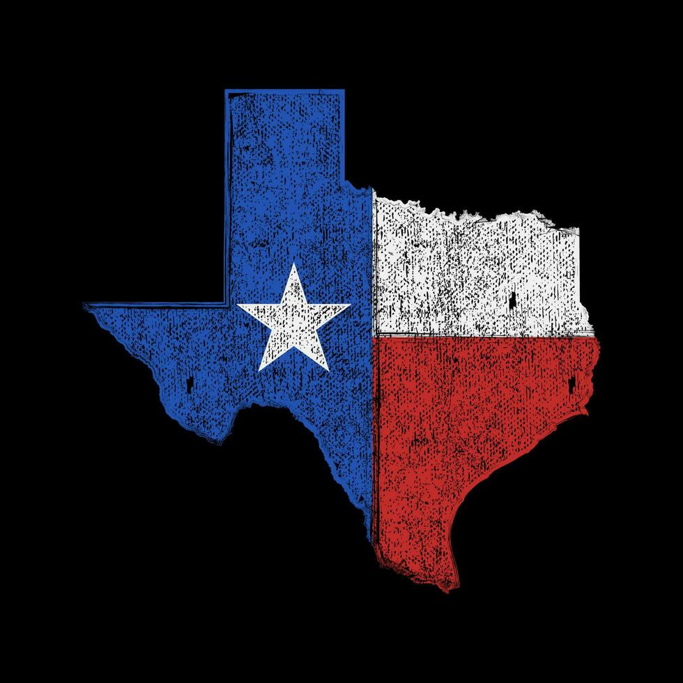 grunge Texas staat, kaarten vector ontwerp