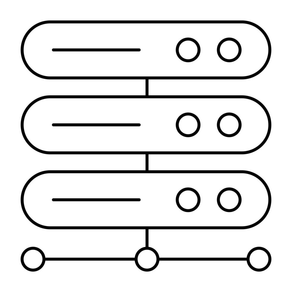 creatief ontwerp icoon van server netwerk vector