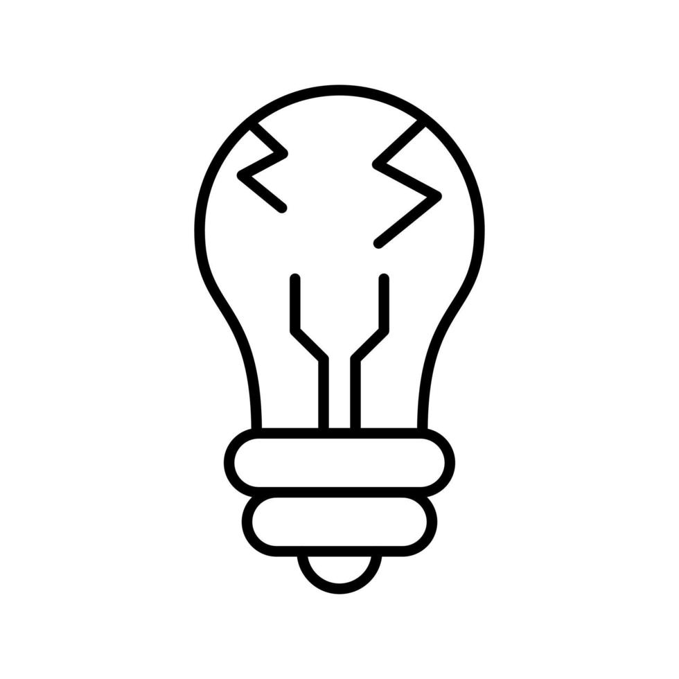 gloeilamp vector pictogram