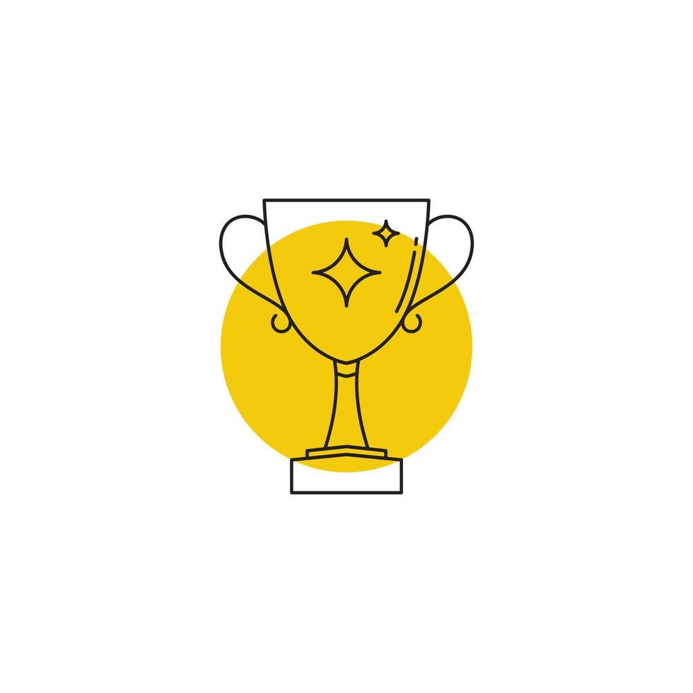 trofee vector pictogram ontwerp illustratie