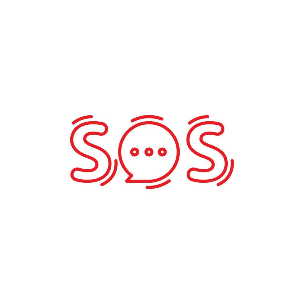 sos vector pictogram ontwerp illustratie