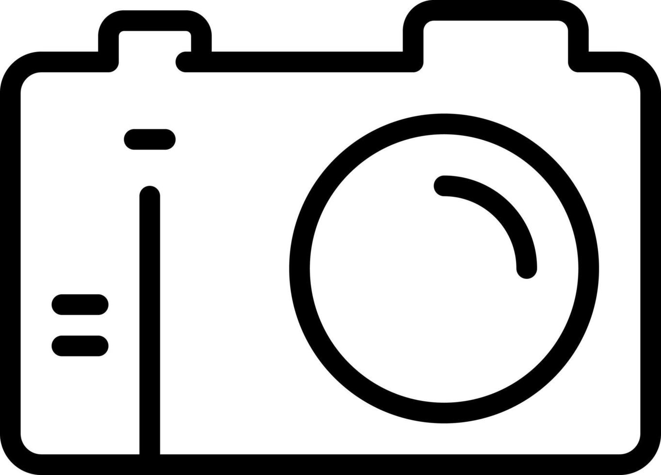 lijn pictogram voor camera vector