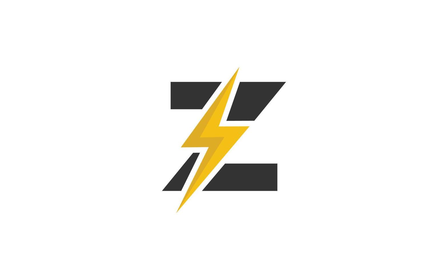 z logo energie vector voor identiteit bedrijf. eerste brief donder sjabloon vector illustratie voor uw merk.