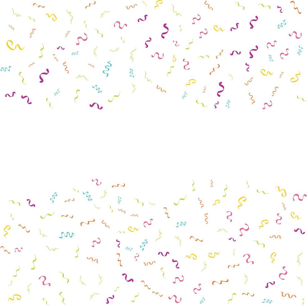 confetti concept ontwerp sjabloon vakantie gelukkig dag. wit achtergrond viering vector illustratie.