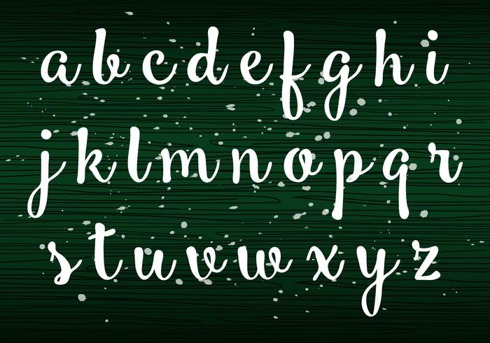 Handschrift kleine letters vector