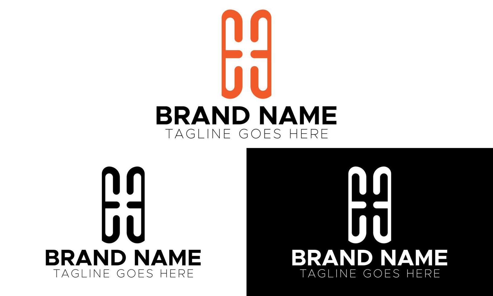 brief h logo ontwerp. branding identiteit zakelijke vector h icoon en logo.