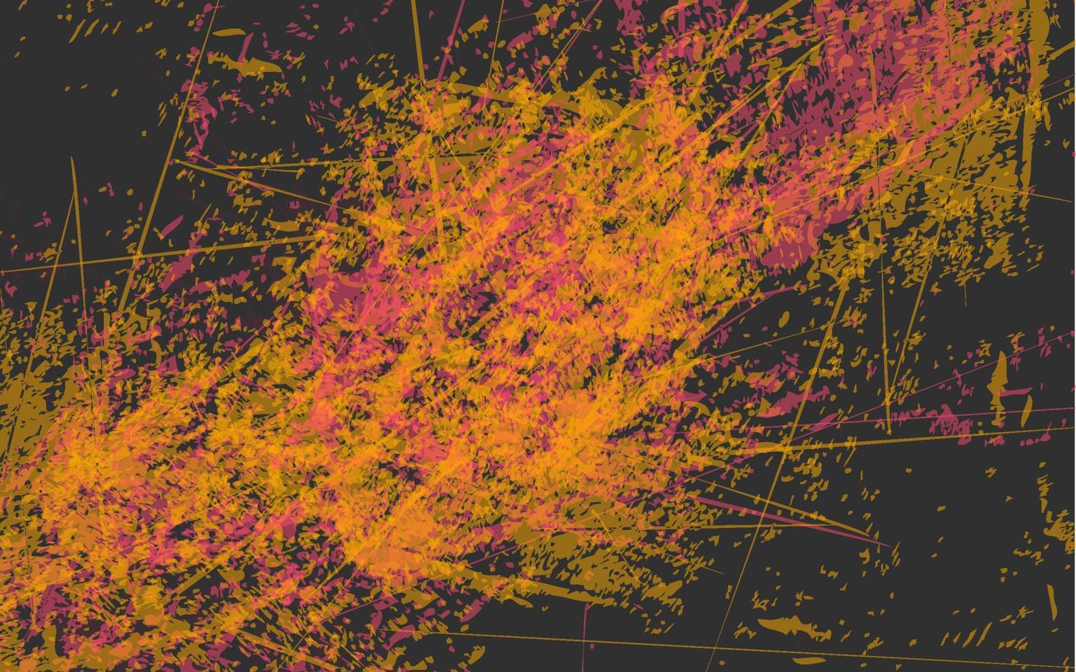 abstract grunge structuur zwart oranje kleur achtergrond vector