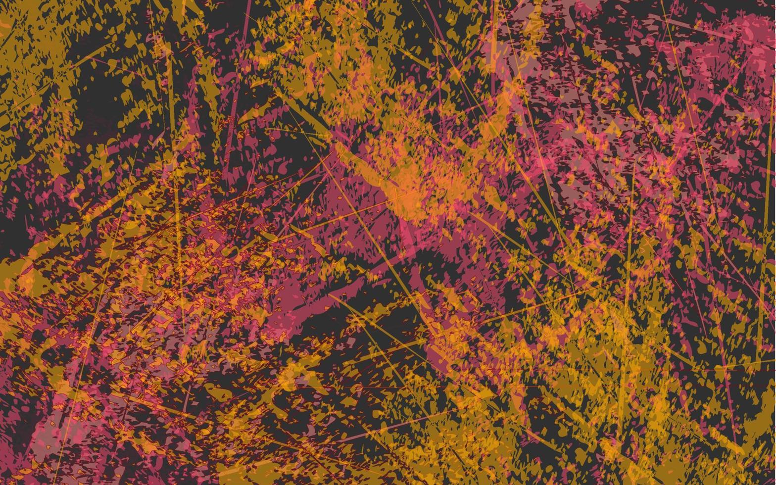 abstract grunge structuur zwart oranje kleur achtergrond vector