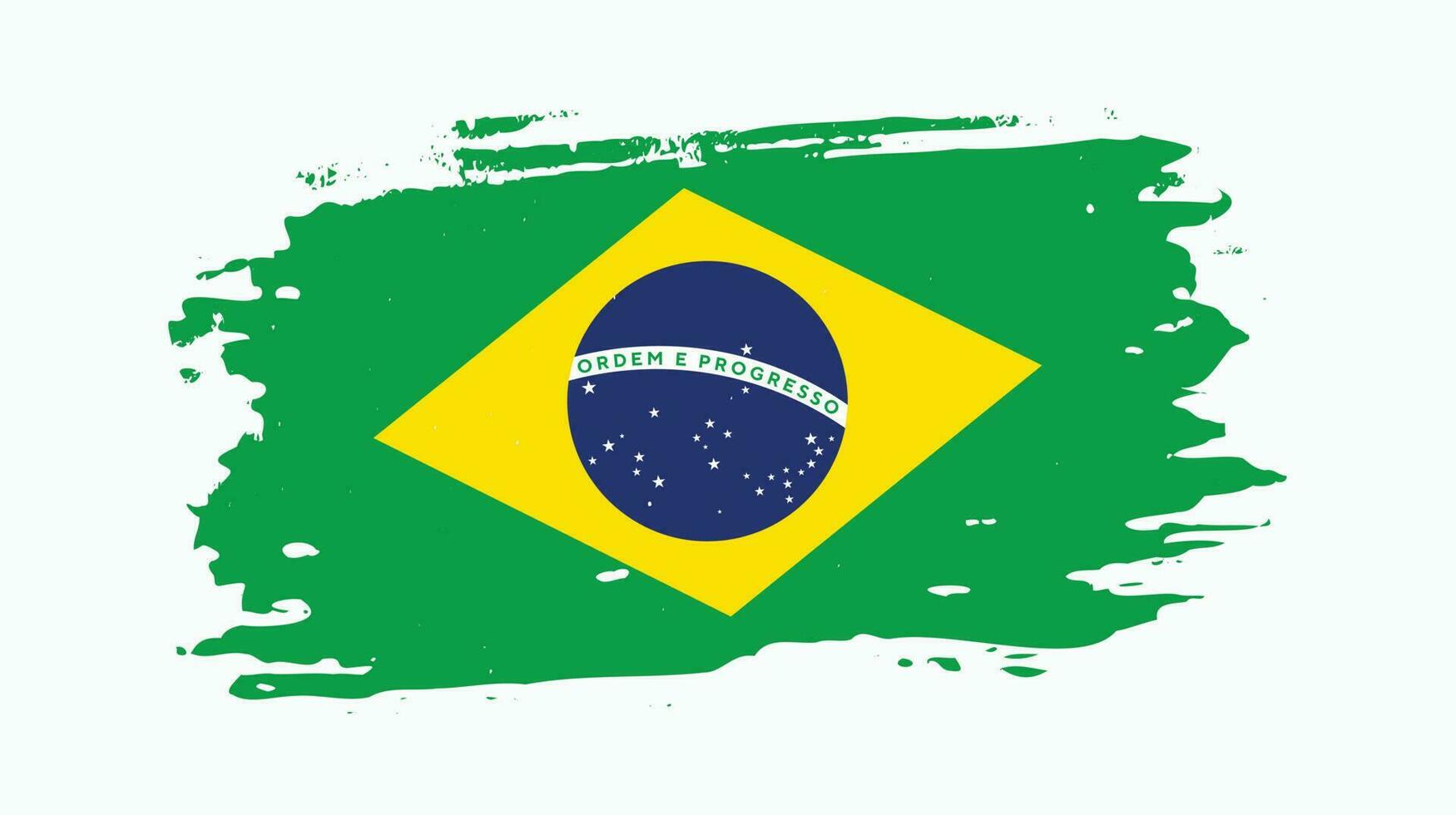 Brazilië structuur vlag vector ontwerp