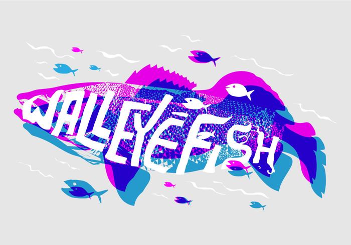 Gratis Walleye Vectorillustratie vector