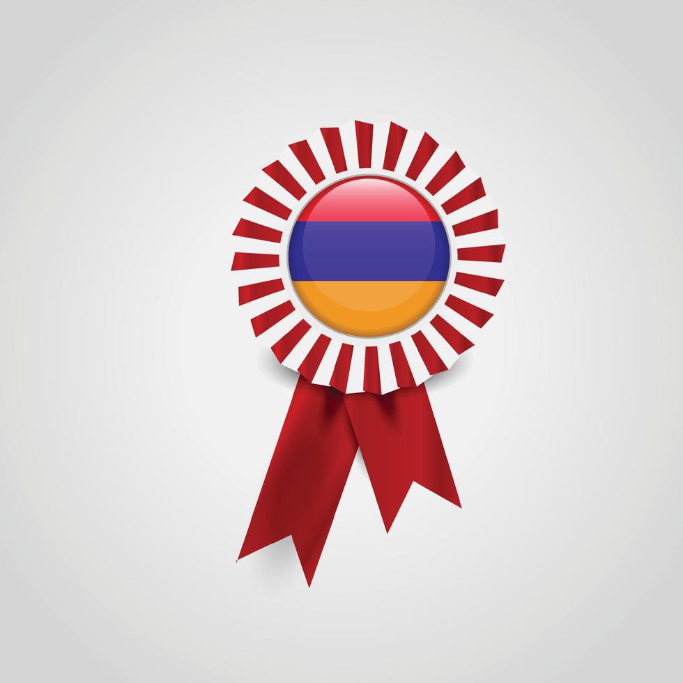 Armenië vlag lint banier vector