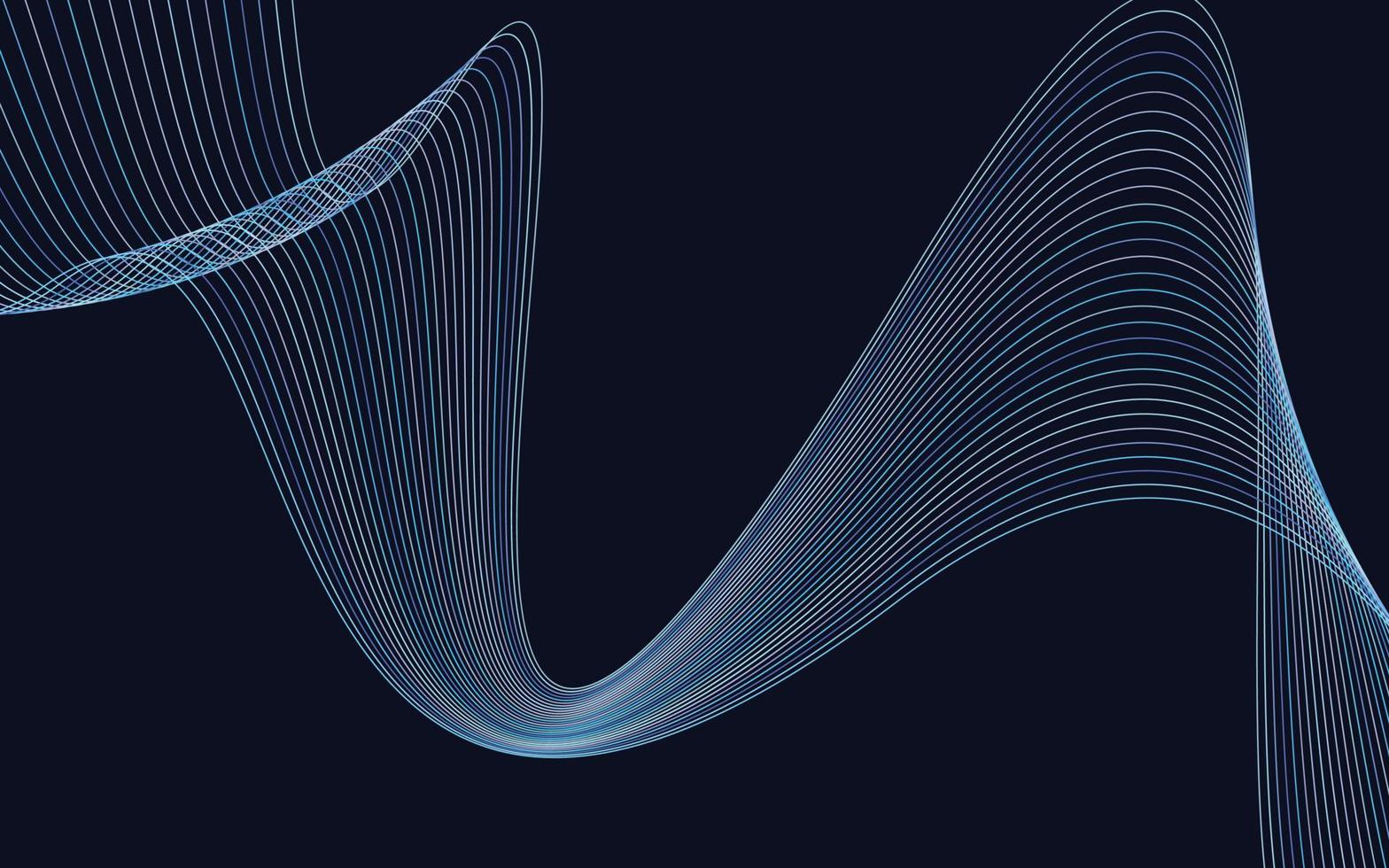 Golf van de veel gekleurde lijnen. abstract golvend strepen achtergrond geïsoleerd vector