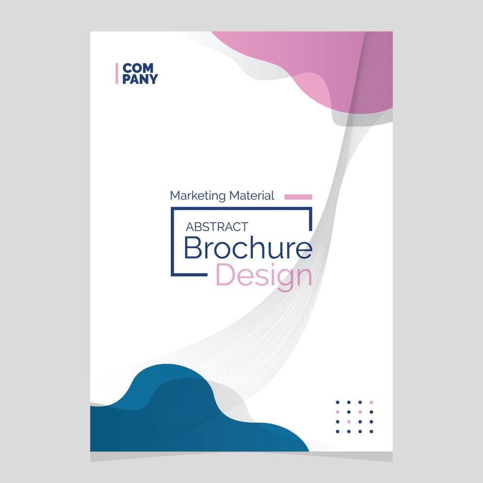 abstract brochure ontwerp. vloeistof vorm klodder ontwerp element. afzet materiaal vector