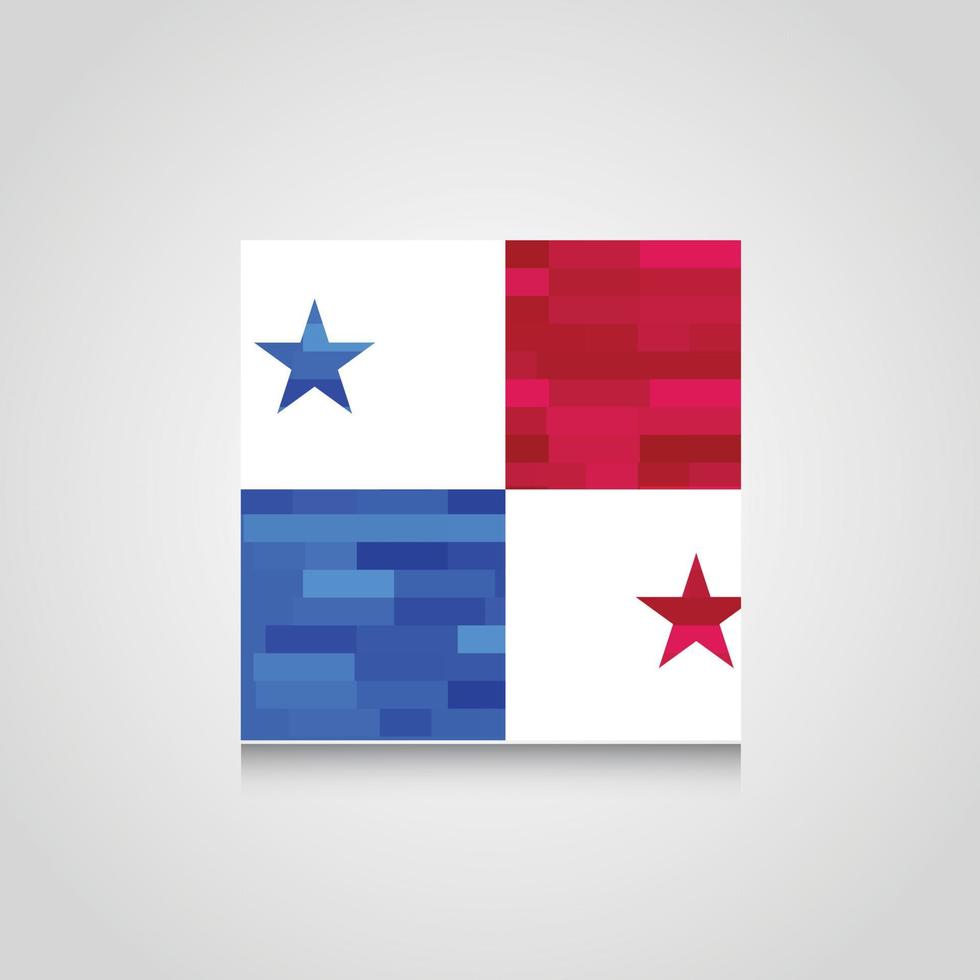 Panama abstract vlag achtergrond vector