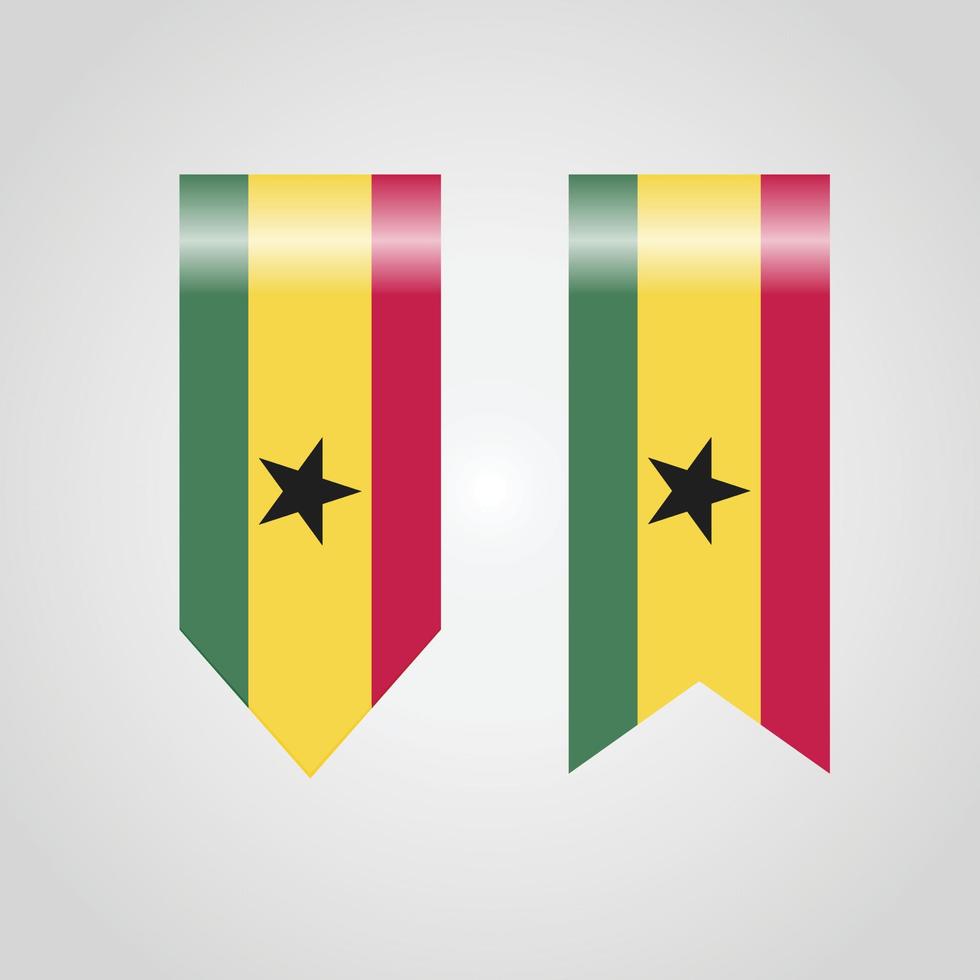 Ghana haning vlag vector