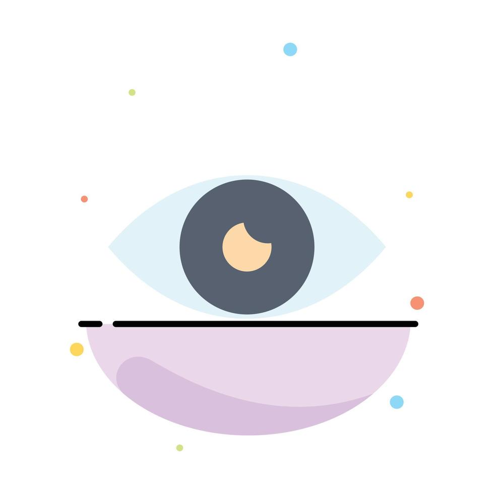 app eenvoudig icoon ontwerp oog mobiel abstract vlak kleur icoon sjabloon vector
