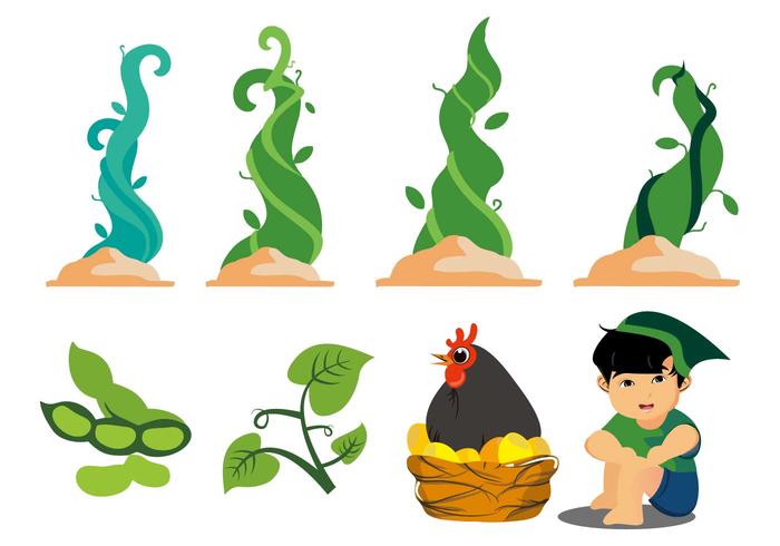 Gratis Jack en de Beanstalk Vector