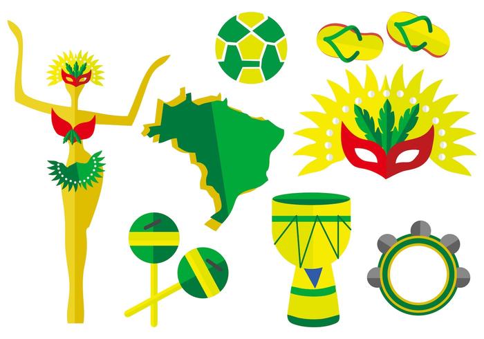Gratis Brazilië Element Vector Illustratie