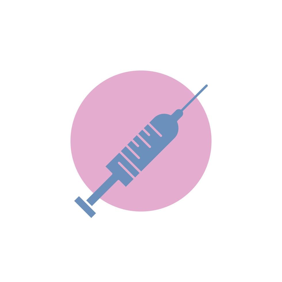 spuit. injectie. vaccin. naald. schot glyph icoon. vector