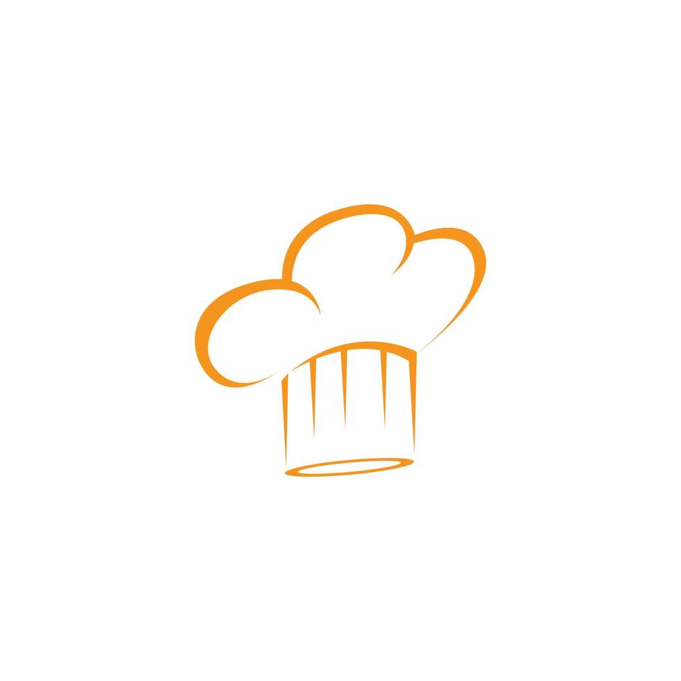 hoed chef-kok logo sjabloon vector