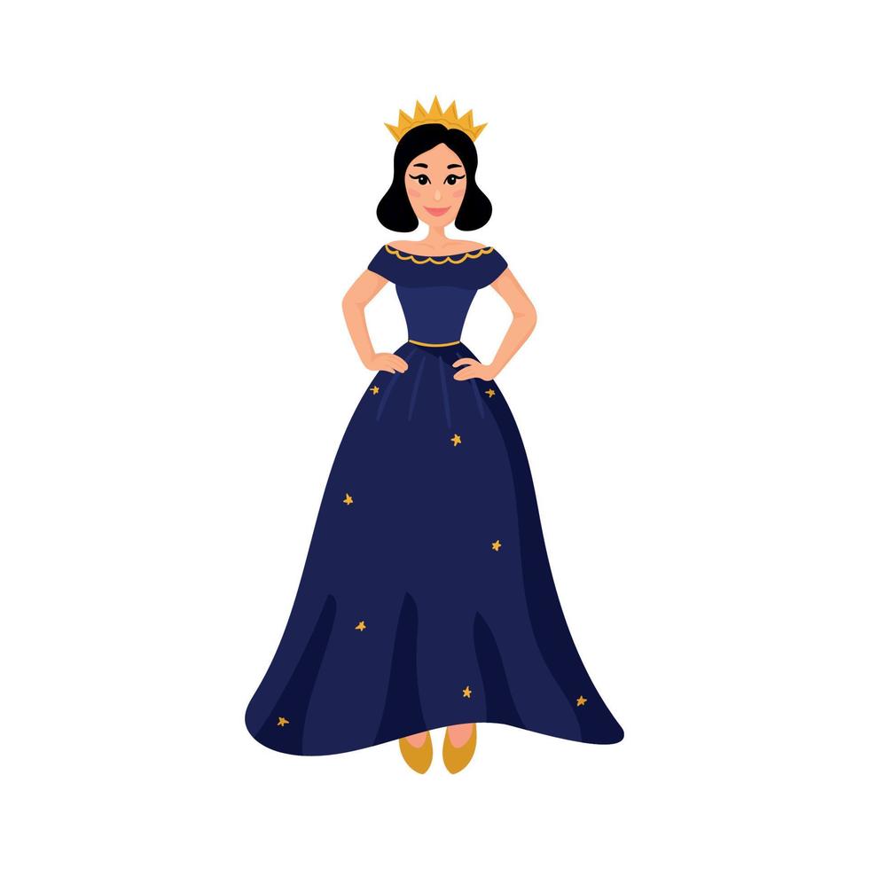 vector illustrator van tekenfilm prinsessen