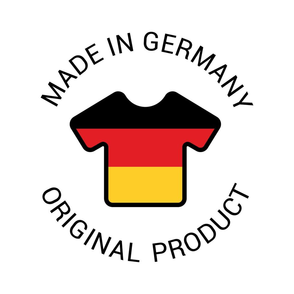 vector illustrator van etiket van gemaakt in Duitsland