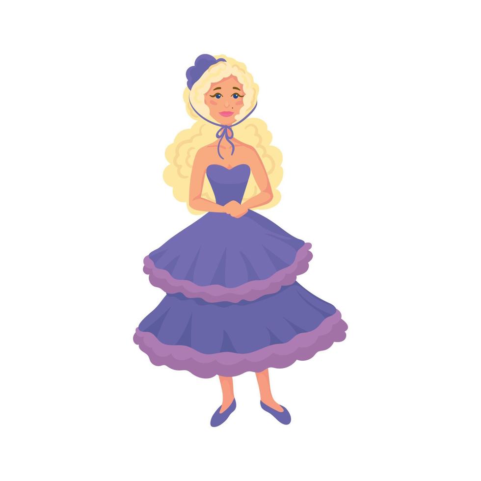 vector illustrator van tekenfilm prinsessen